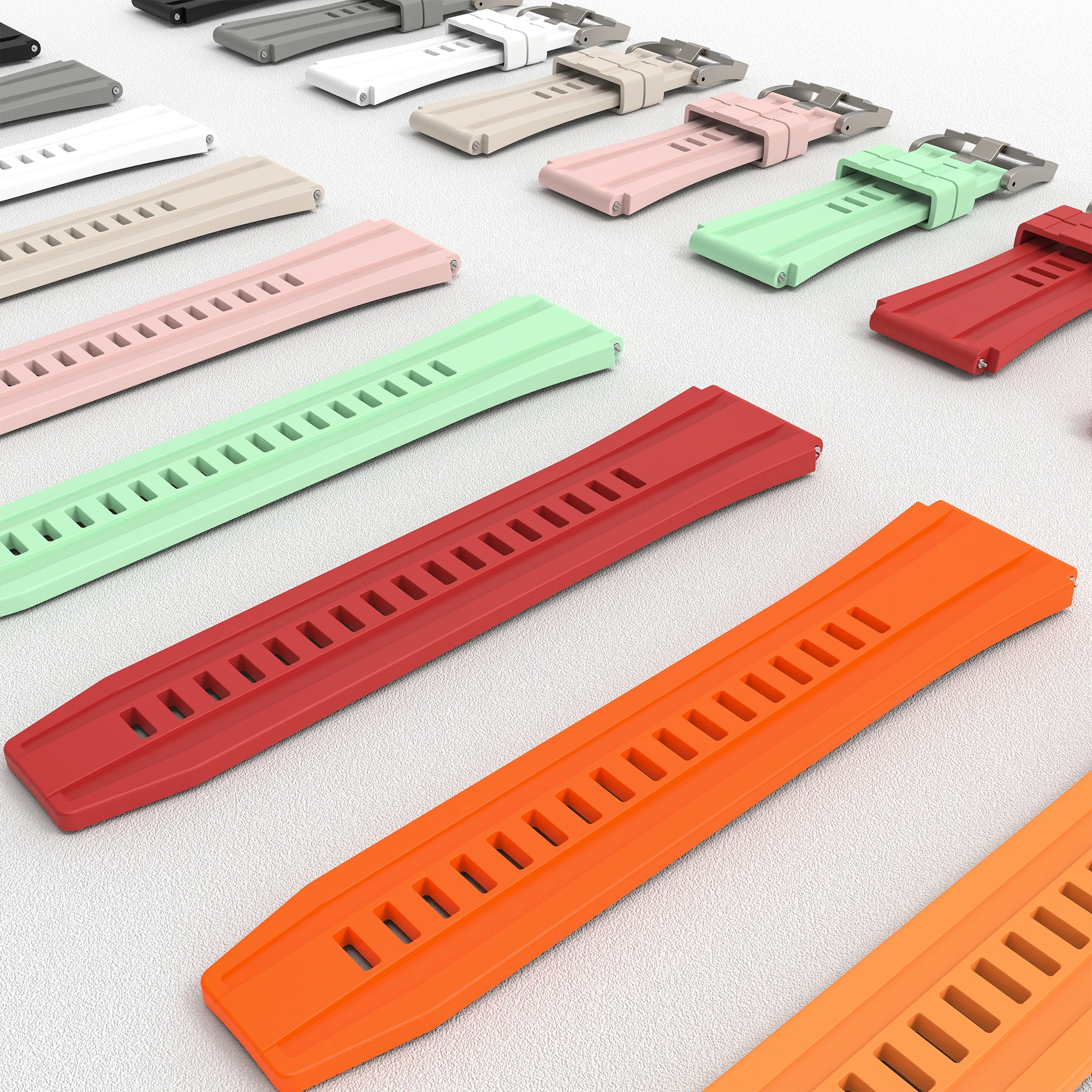 RYB High Quality Fashionable Comfortable Wearing Fluororubber Watch Watch Bracelet For Samsung Galaxy Watch Series