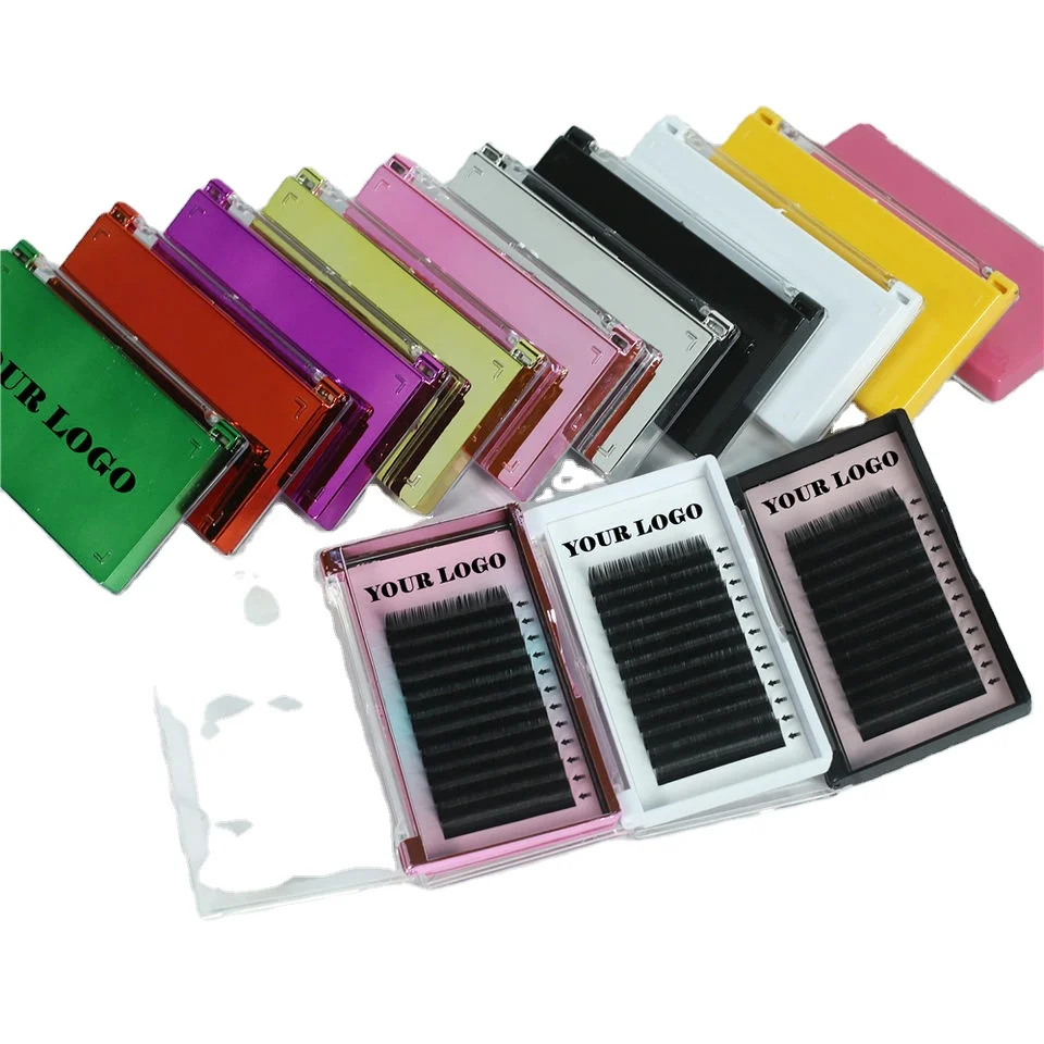 LashPlus Custom Matte Black 0.05 0.07 lash tray J/B/C/D/M curl private label eyelash extension manufacture