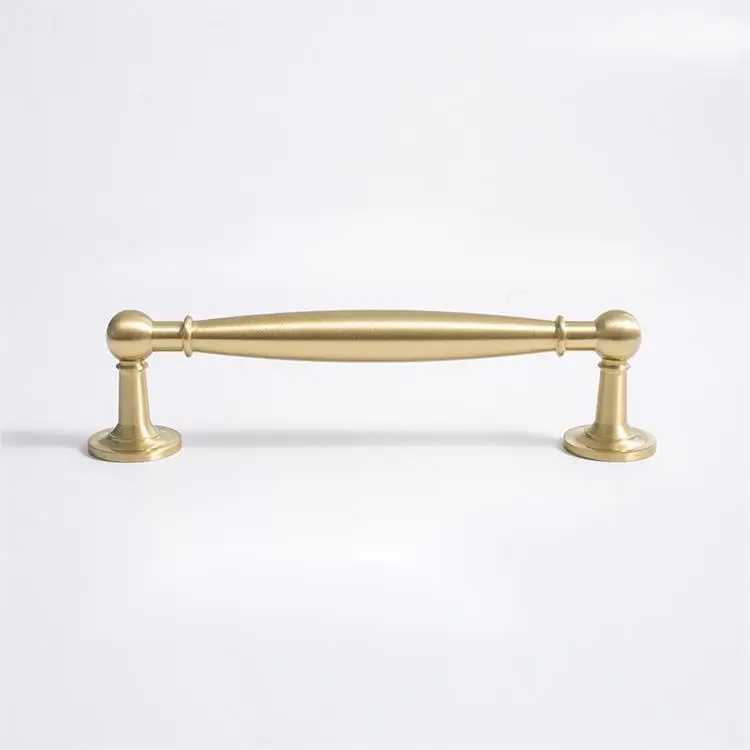 French Style  CC128 CC160 Customized Size Cabinet Pull Brass Kitchen Cabinet Handles Luxury kitchen Cabinet Hardware