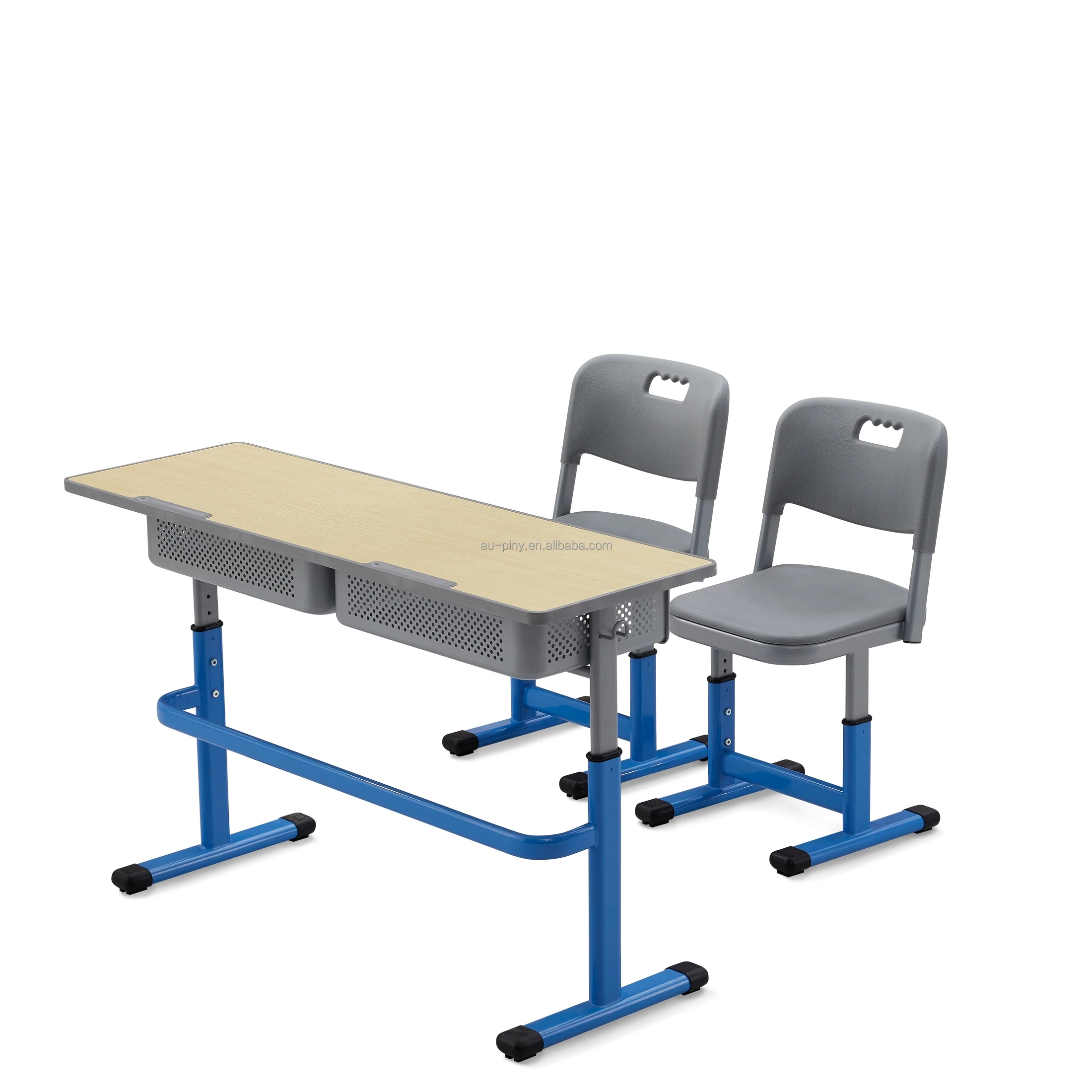 popular design school furniture student desk and chair double table chair