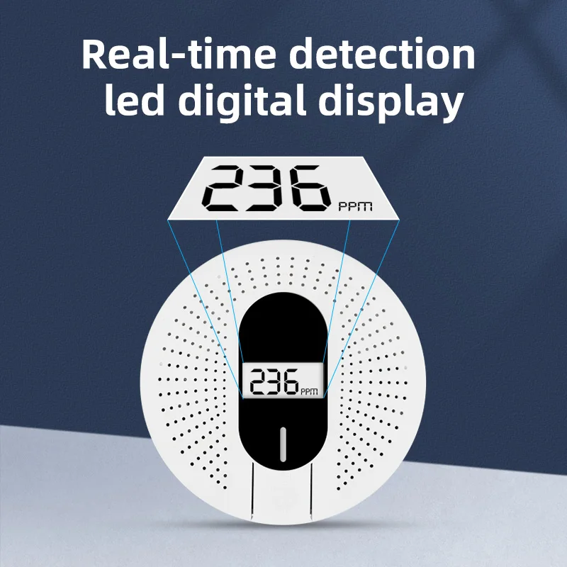 2022 New Products 2 In 1 Fire Alarm Systems Security Home Wireless Co Gas Sensor House Smoke And Carbon Monoxide Detector Alarm