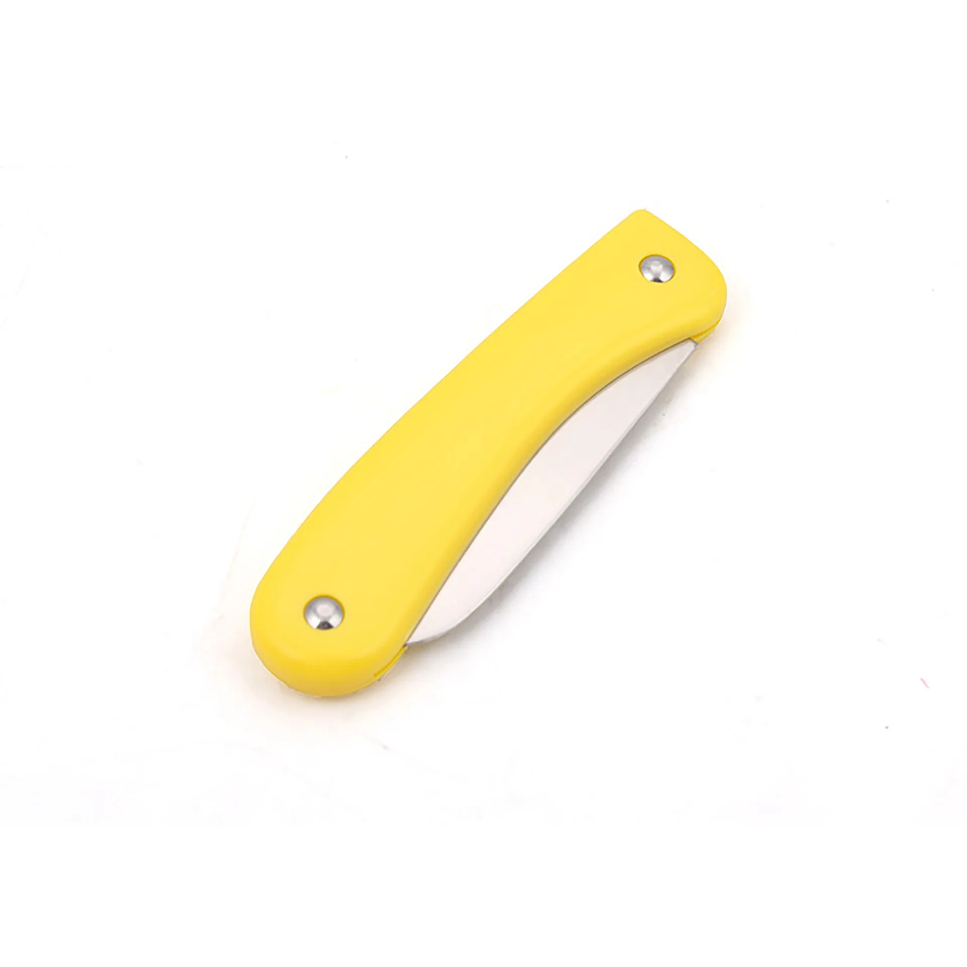 Portable Stainless Steel Fruit Knife with Plastic Handle Easy Carrying with Folding Feature for Kitchen Use