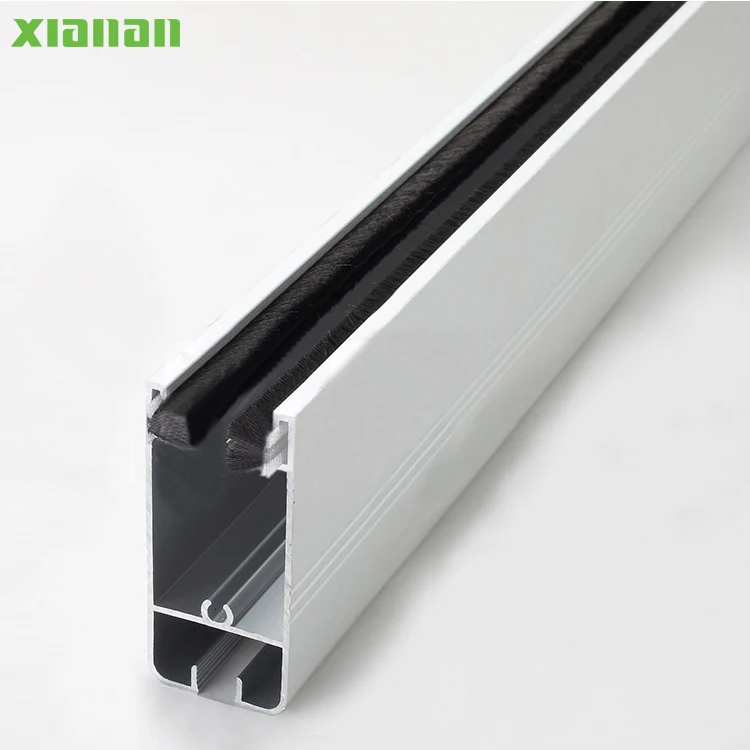 6*6mm 3P2L anti-collision and Wind-proof pile weather brush strip Manufacturer Noise Resistant  100%pp seals doors