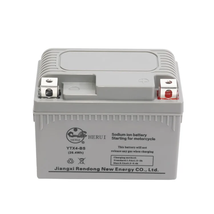 Sodium ion Motorcycle Battery 12v 4ah YTX4-BS 2.2ah Motorbike starting starter natrium battery