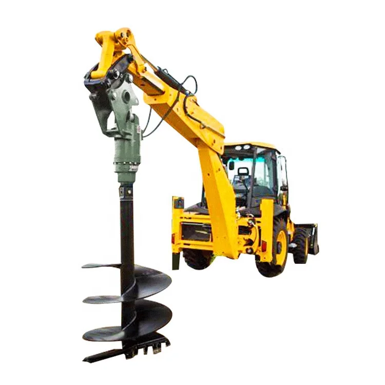 2-3T 5-8T 8-13T 3-18T 18-26T 12-18T 18-24T 25-36T Hydraulic Earth Auger Drill For Skid Backhoe Loader Electric Excavator Digger