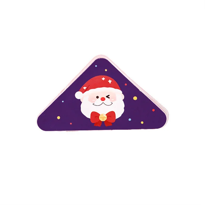 Wholesale Price 2025 new trending kawaii christmas gifts stationery custom Plastic material bookmark paper clip triangle shapes