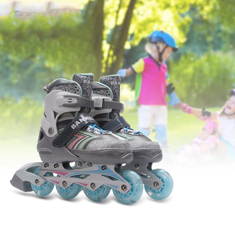 Professional Factory Cheap Price Adjustable Flashing Safe Rollers Skate Shoe Multifunctional Kids Adults 4 Wheel Inline Skates