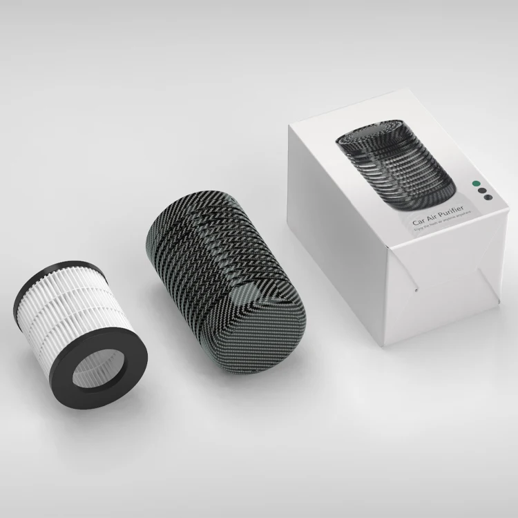 Amazon hot sell aroma diffuser uv light air cleaner mini portable USB HEPA Filter personal Car air purifier