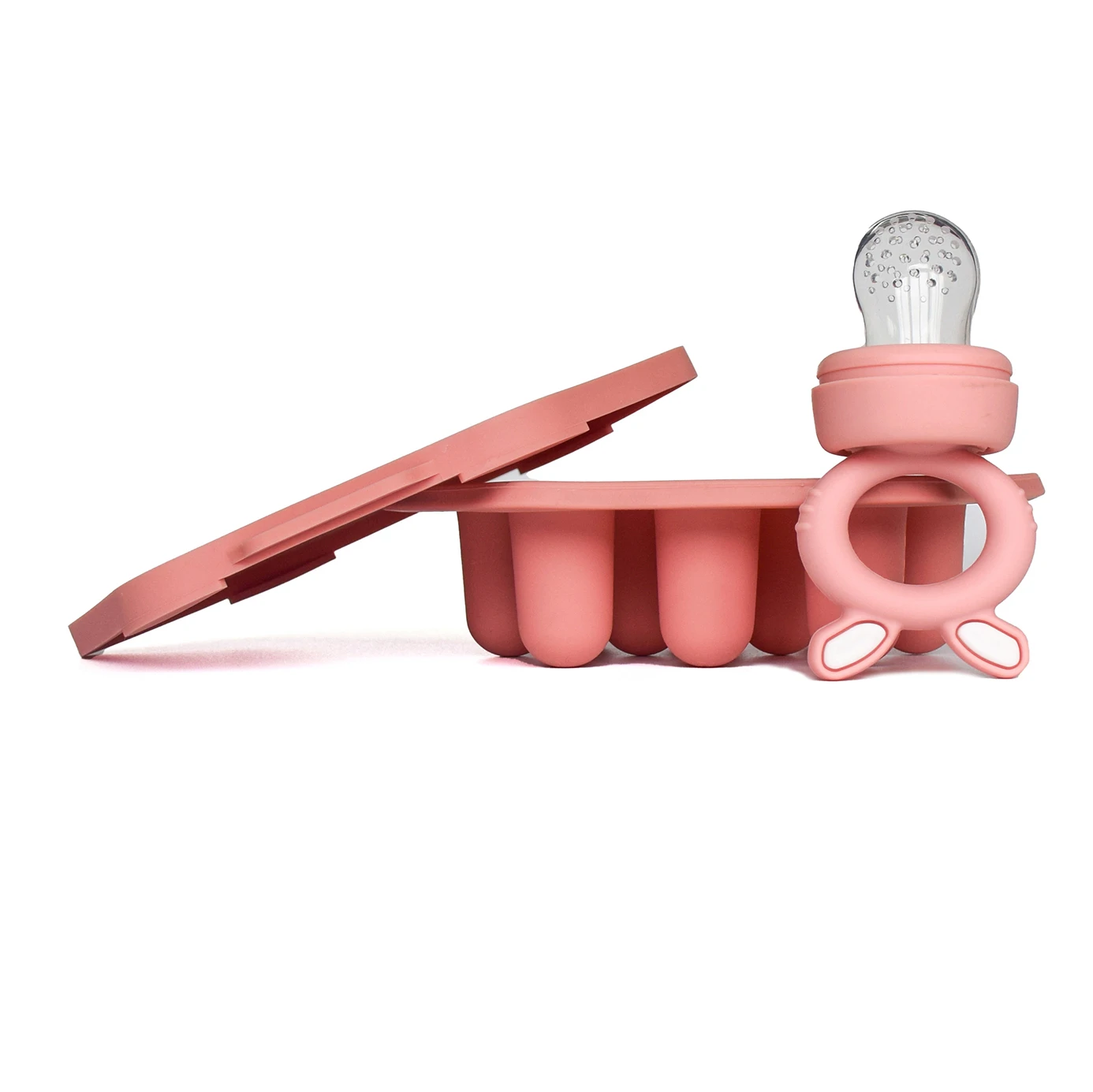 BPA Free Silicone Baby Fruit Feeder Pacifier Bunny Infant Fruit Teether Toy Vegetable Food Feeder