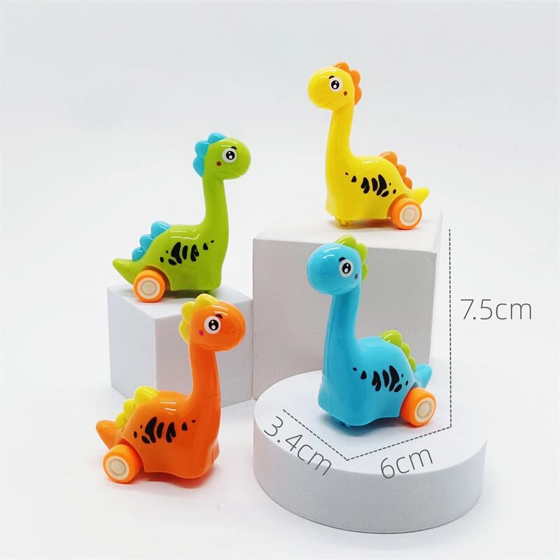 Wholesale Children Kids Mini Friction Toy Cute Mini Cartoon Dinosaur Inertia Car Toys
