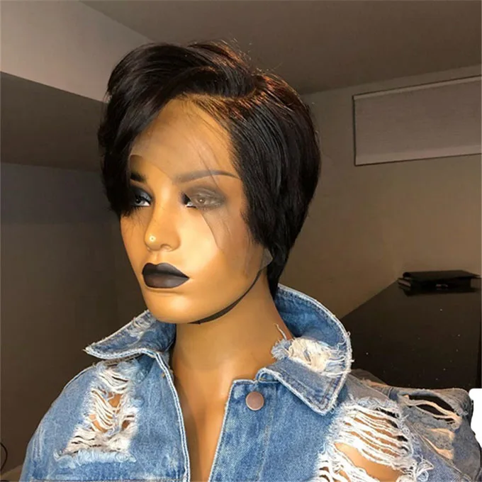 
 100% натуральные человеческие волосы, Короткие парики, предварительно выщипанные волосы, Омбре, хайлайтер, оранжевый цвет, Короткие парики, Короткие парики  