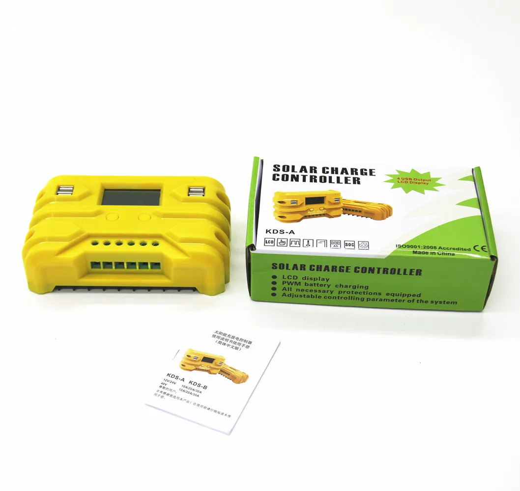 Off grid 40A 12V 24V Factory wholesale PWM solar charge controller