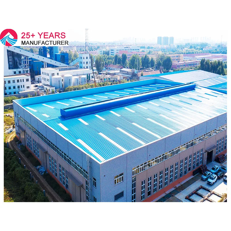 Easy installation Steel Structure Framed Price of structural steel in Qingdao steel building Prefabricated Metal Workshop