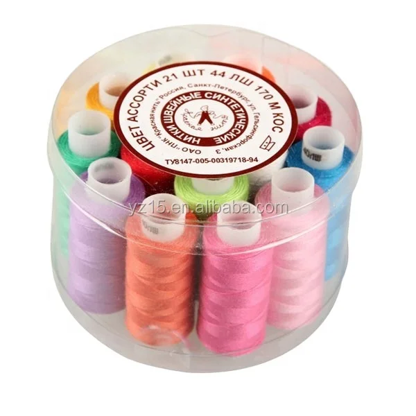 best quality  colored sewing thread  40/2 100% spun polyester sewing thread 40/2
