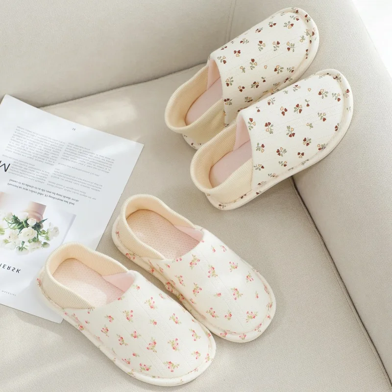 hoes heel wrap platform type non-slip indoor home spring and autumn lightweight breathable maternal slippers