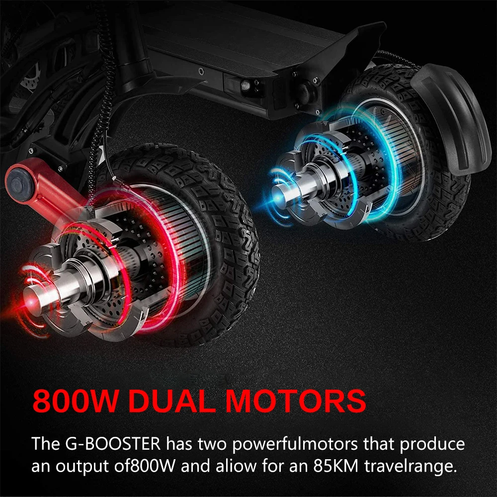 Wholesale kugoo G-Booster 23ah 48v powerful daul motor 800w*2 Portable Fast Folding Adult Electric Scooters