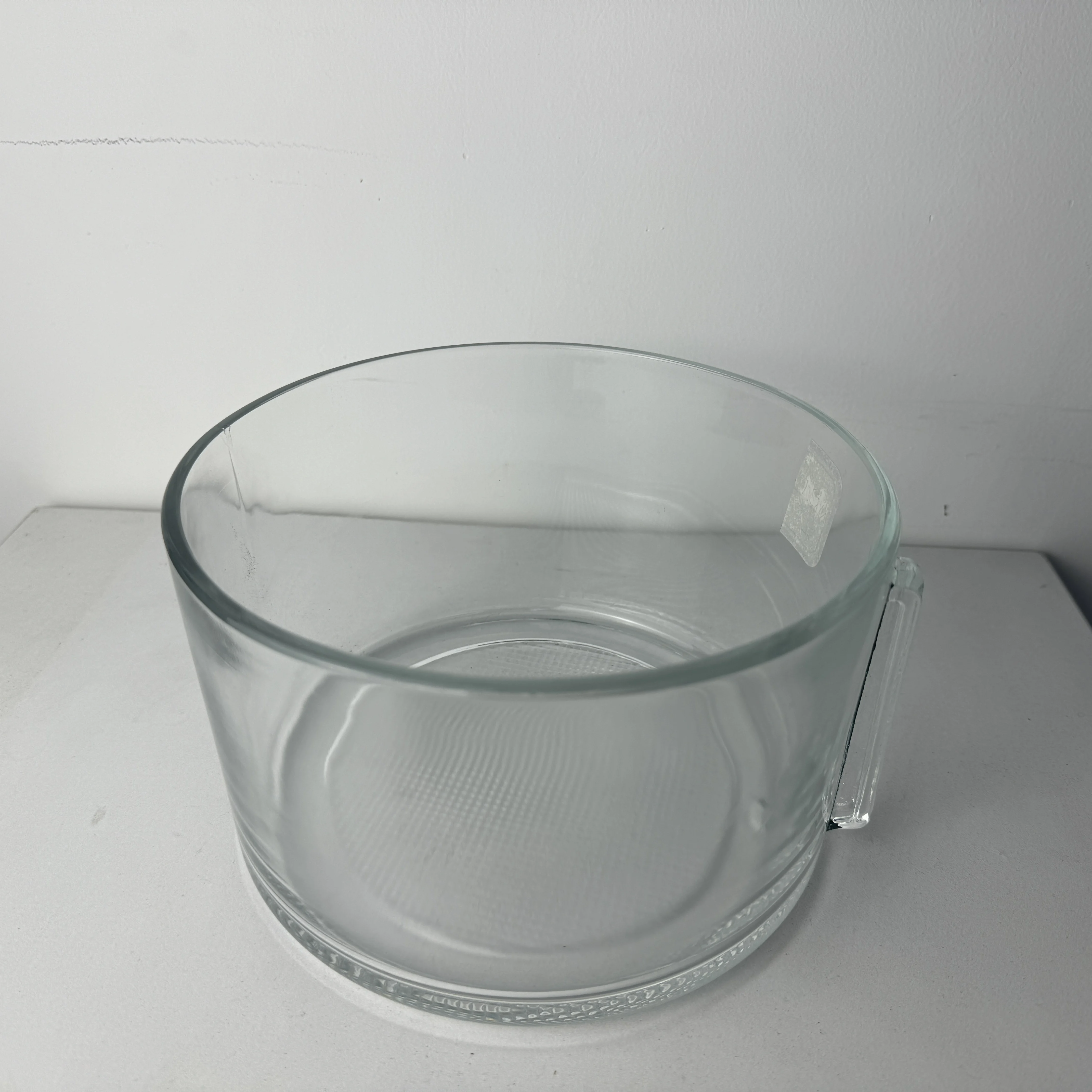 Cheap home appliances kitchen part Air fryer Borosilicate Glass Bowl 3L Round Oven Air Fryer Glass Bowl