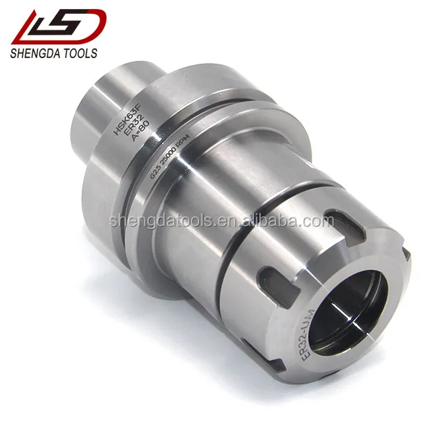 High precision lathe machine HSK63F ER32 milling collet chuck HSK tool holder lathe collet chuck of CNC machine tool accessories