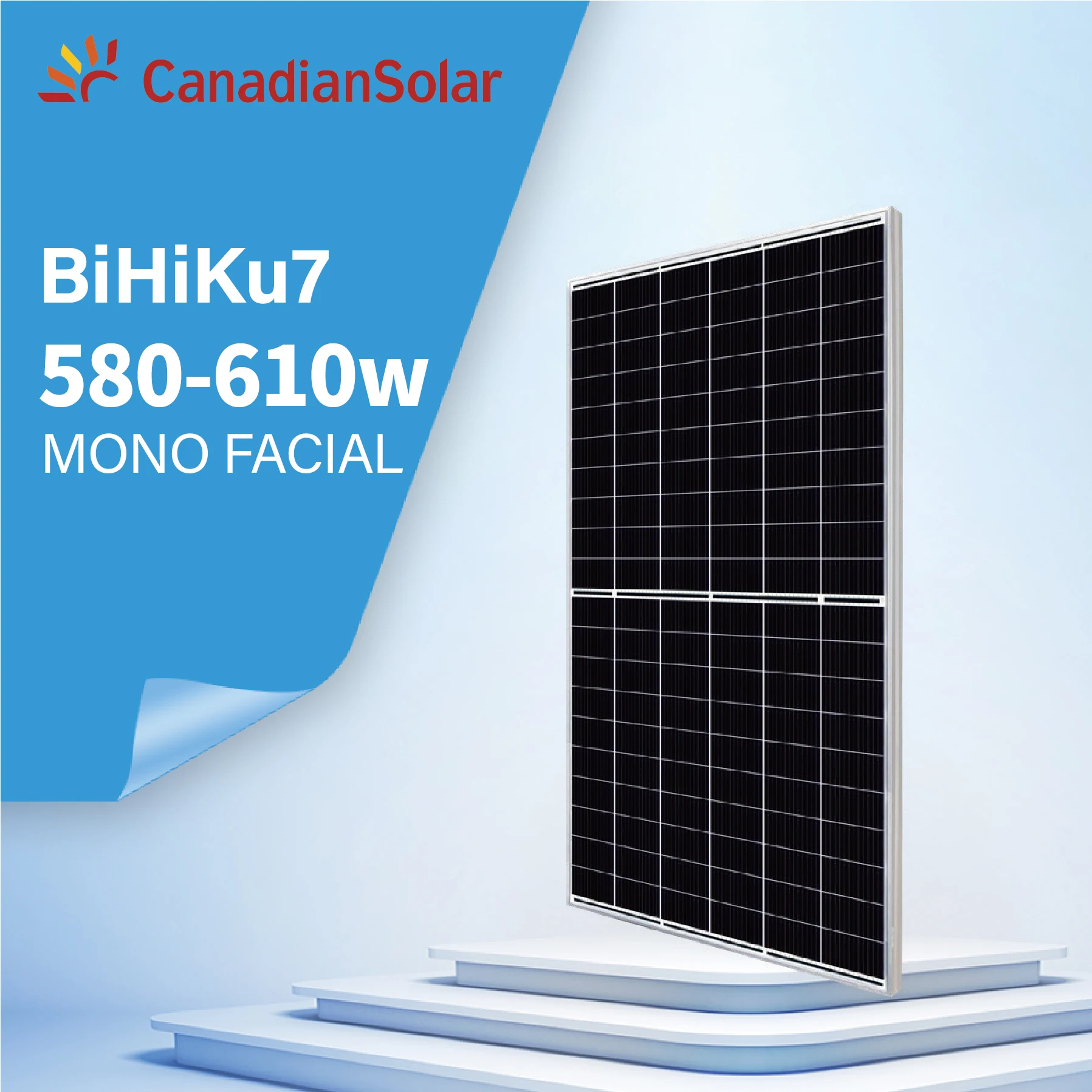 Canadian Solar high efficiency photovoltaic solar panels In China For Home 580W Solar Powered