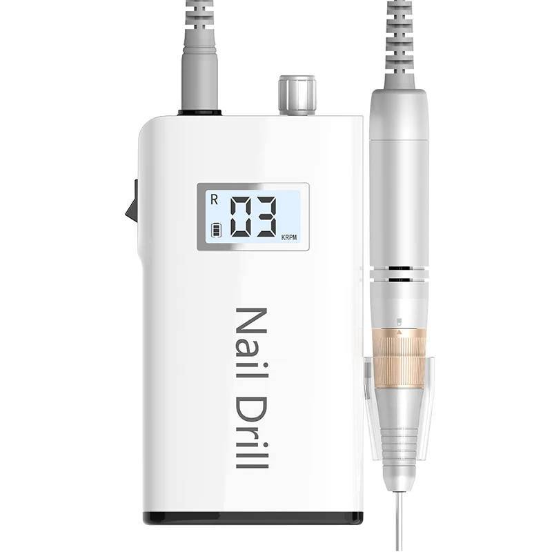 DONGRI 2036A upgrade handpiece e file nail drill machine 30000rpm wireless rechargeable nail drill