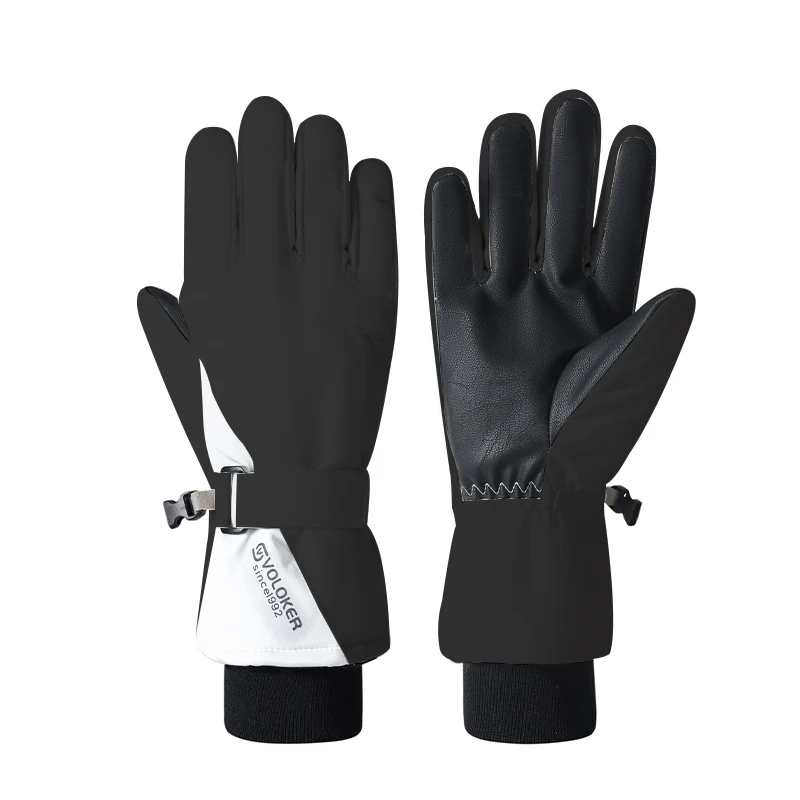Custom Anti-silp Touchscreen Full Finger Skiing Snowboard Glove Motorcycle Winter Warm Sport Ski Gloves For 3M Thinsulate