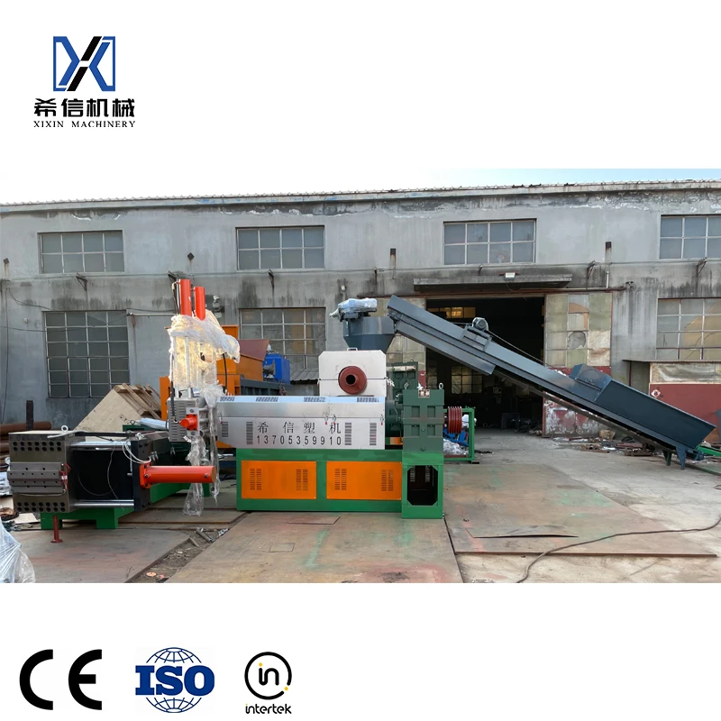 three stages plastic granulation HDPE LDPE PP soft and rigid material plastic pelletizing line