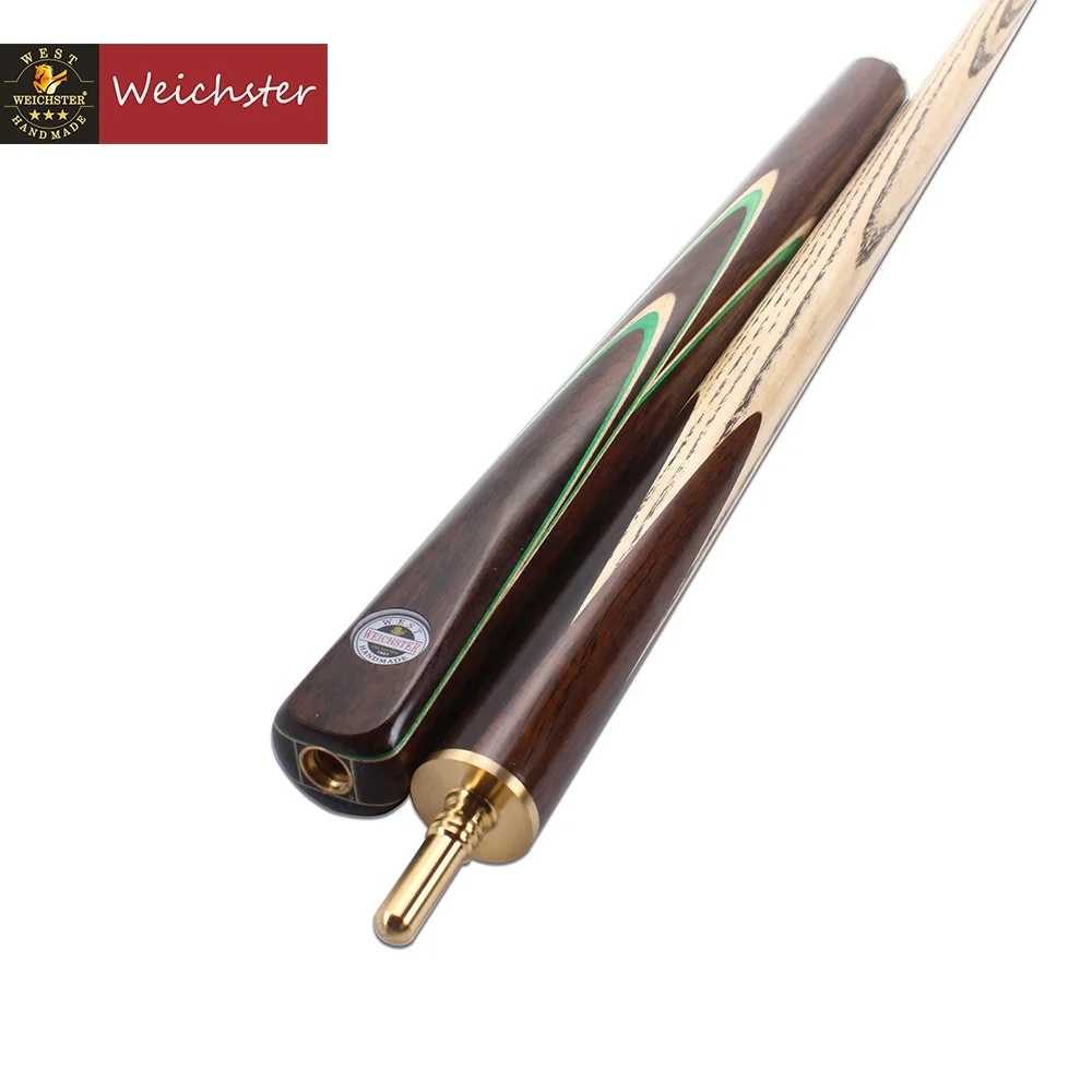 Weichster 3/4 Jointed Snooker Cue Handmade Ash Rose Wood Pool Cue