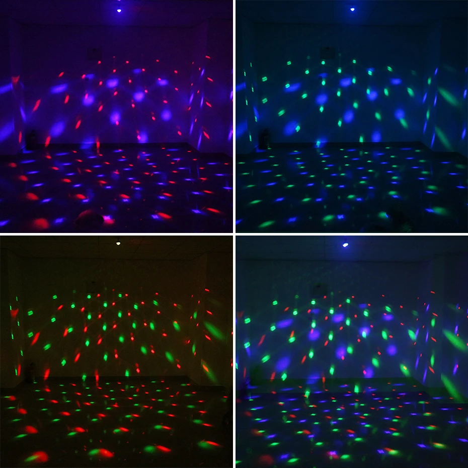 ALIEN Portable Rechargeable RGB Mini Disco Ball Night Light 2IN1 Effect Sound Activated Party Wedding Holiday Car DJ Show Lamp