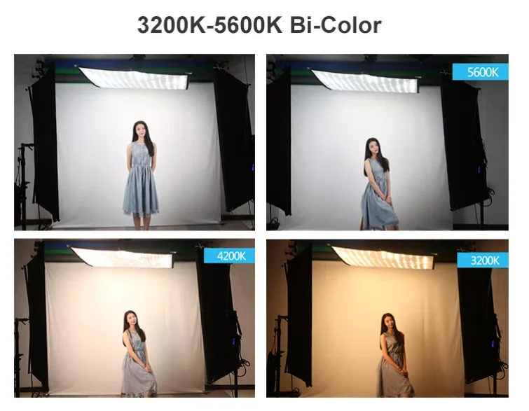 FLED-65 3200-5600k photography portable flexible light dimmable photo video studio LED light mat with Remote cont