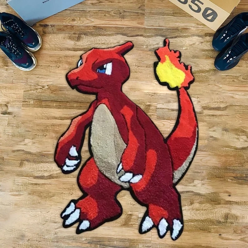 Rugs Anime Custom Shape Floor Mats Hand Tufted Carve Commercial Use Die Cut Out Shape Brand Designer Logo Rugs Custom Rug