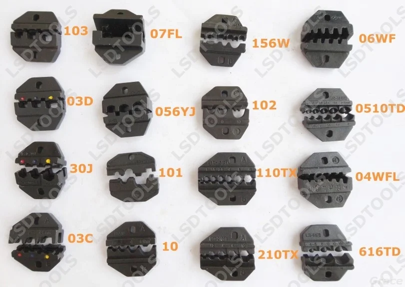 9' replaceable crimping dies can be use for LY AN AP LS S B series crimping tools light crimping jaws alternative crimping die