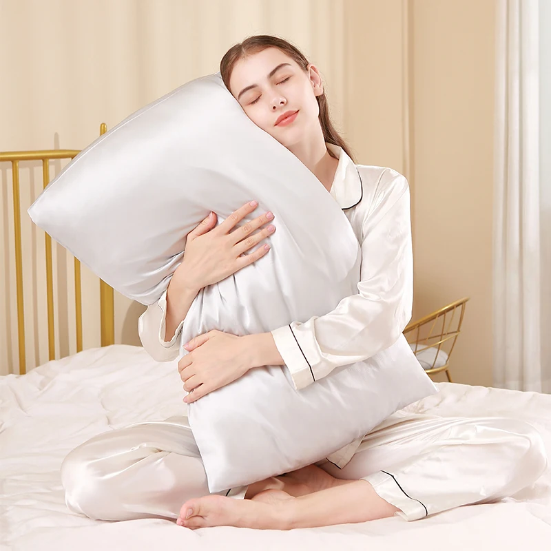 silk satin pillowcases 50x75 imitated silk fabric pillowcase pillowcase made of natural silk