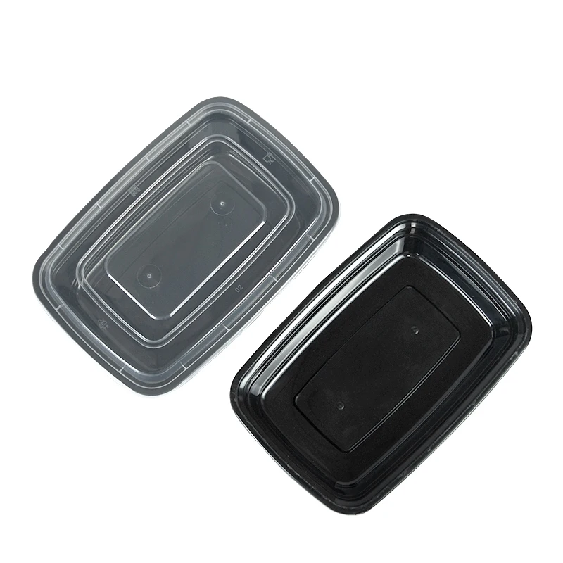 Disposable & Reusable Meal Prep Container Takeaway Food Packaging Plastic Bento Lunch Box for Daily Life