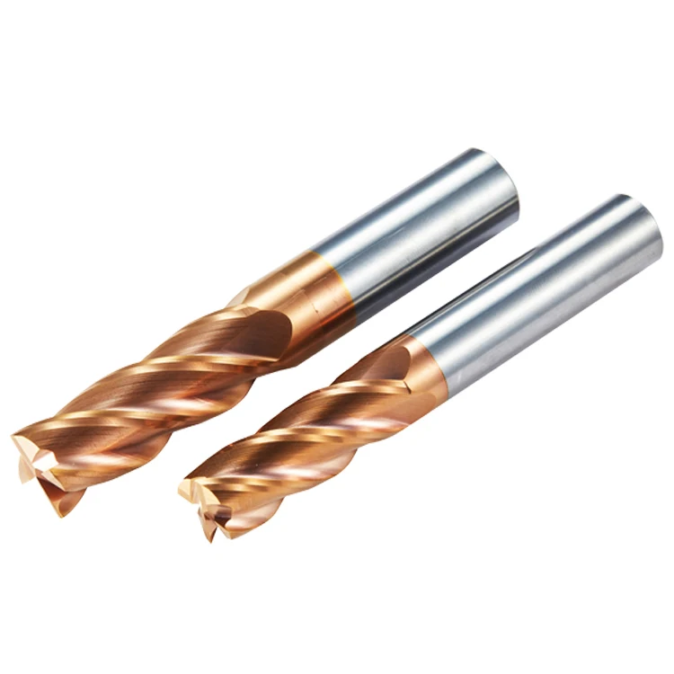BKEA D12*30*D12*75L Tungsten Carbide Endmill New Mini Flat End Mill Cutting Tool Casting Milling Machine Router Bits