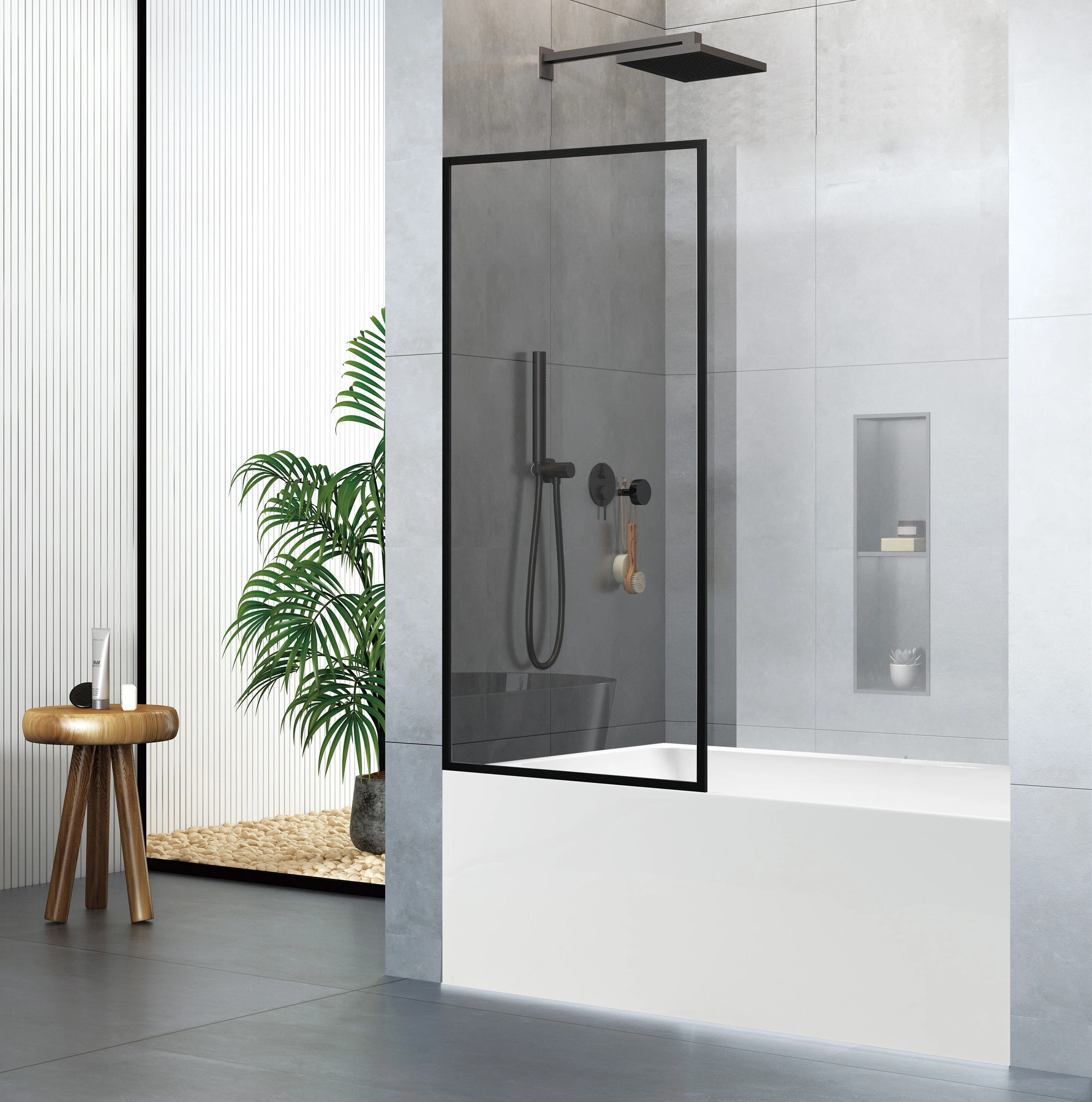 Bathtub Screen Door With Nano Easy Clean Glass