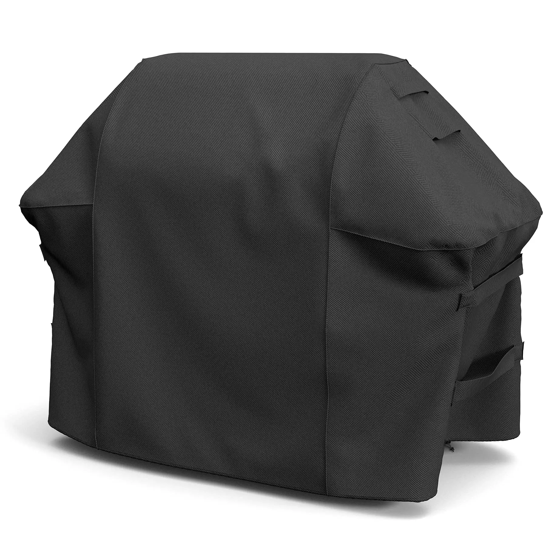 Heavy Duty Windproof Waterproof Black 60 Inch Gas Grill Cover For Weber Genesis II 300 Series