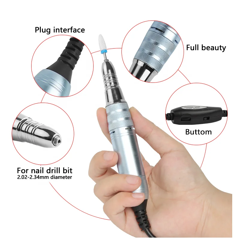 3 In 1 20000RPM Drill Electric Handpiece Machine 60W Polisher With Dust Suction Vacuum Cleaner