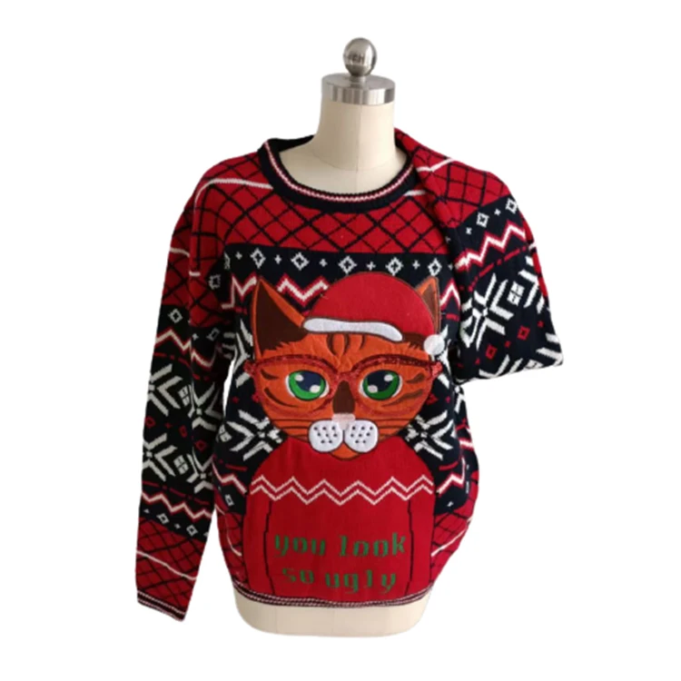 Внешнеторговые компании обеспечивают Модные мужские и женские свитеры высококачественные услуги Агентства по производству рождественских
