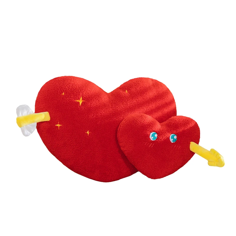 Wholesale Bedtime Toys Hearts Cute 2023 Kawaii Heart Stuffed Toy 60*37cm Valentine Gift Love Heart Pillow