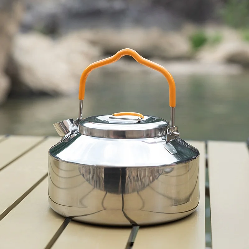 304 Stainless Steel camping hiking kettle tea pot coffee pot Outdoor Kettle