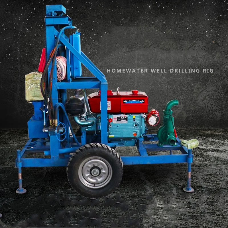 Mine drilling machine 100m Depth Portable Rock Drilling Rig Water Well Drilling Rig
