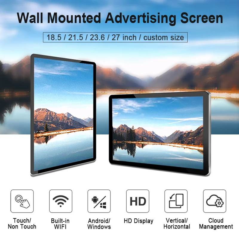 18 5 дюймов настенный HD LCD Ресторан цифровая доска меню Digital Signage дисплей для магазина