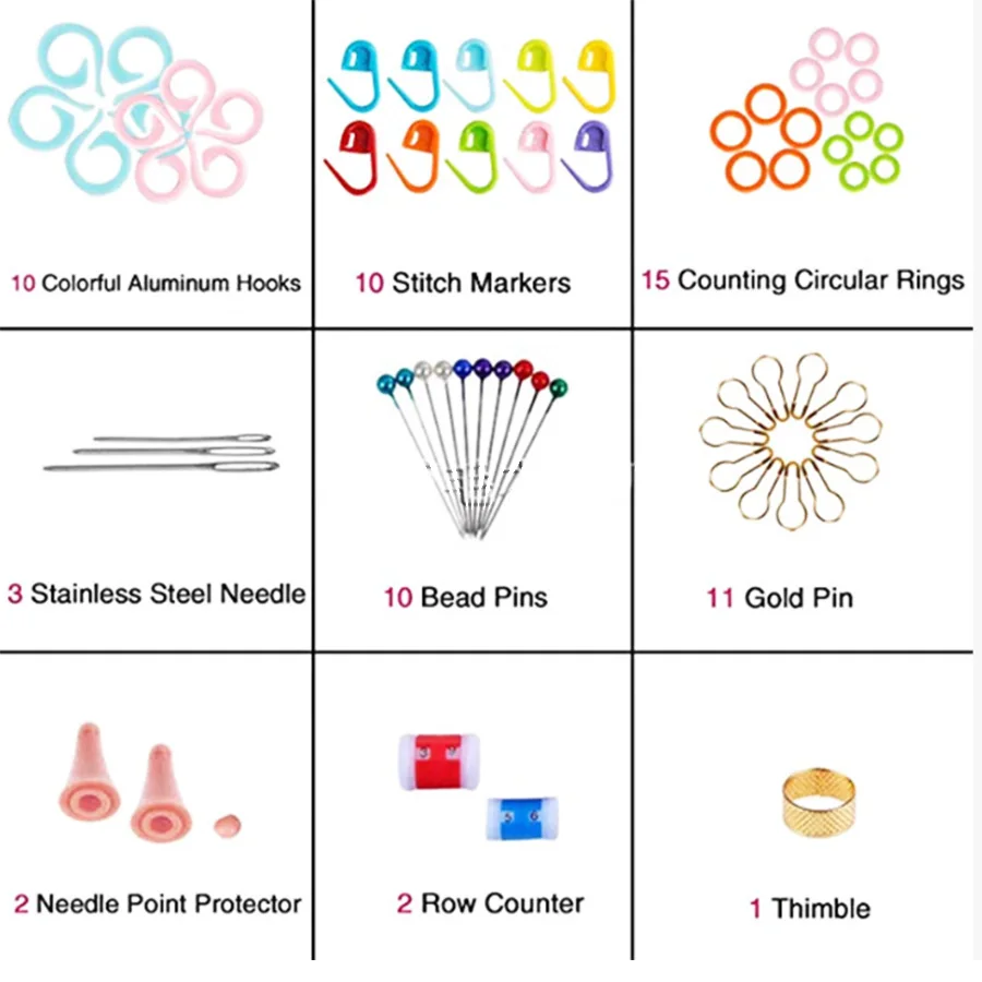 wholesale sewing kit crochet hook set knitting needles for kids