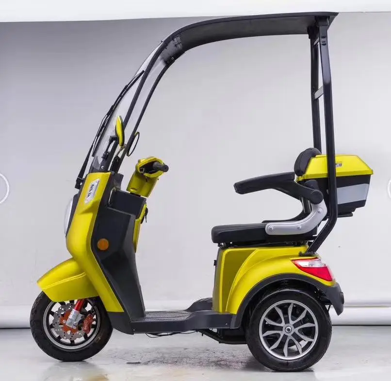 Trike electric scooter 3 wheels with rain cover windshield 500w 60v