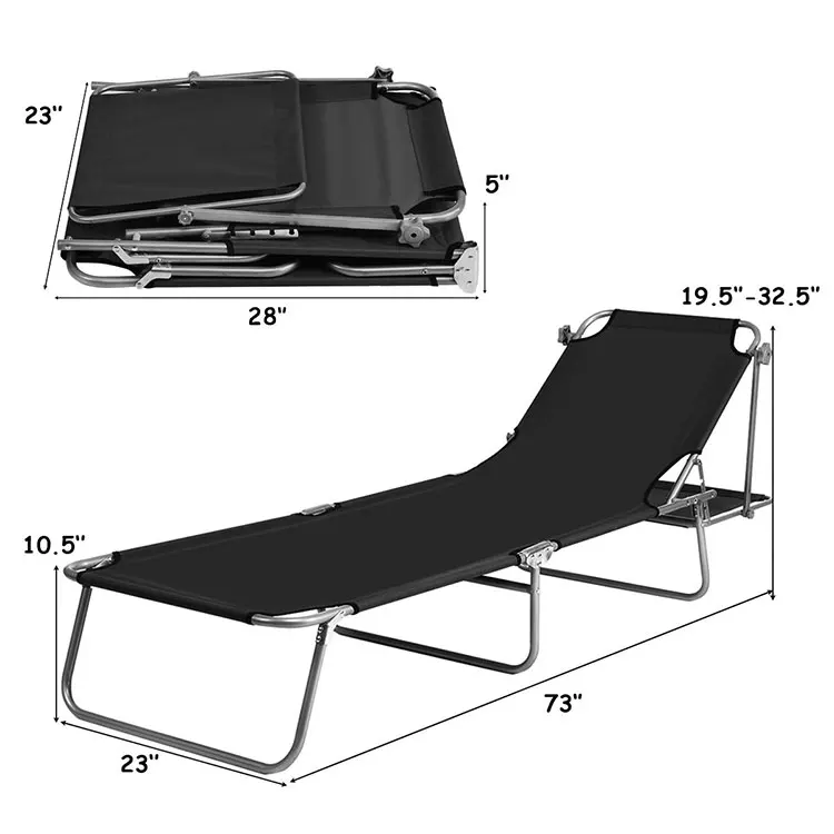 heavy duty portable aluminum stretcher kids double air lounge sofa ultralight foldable adjustable camping cot bed