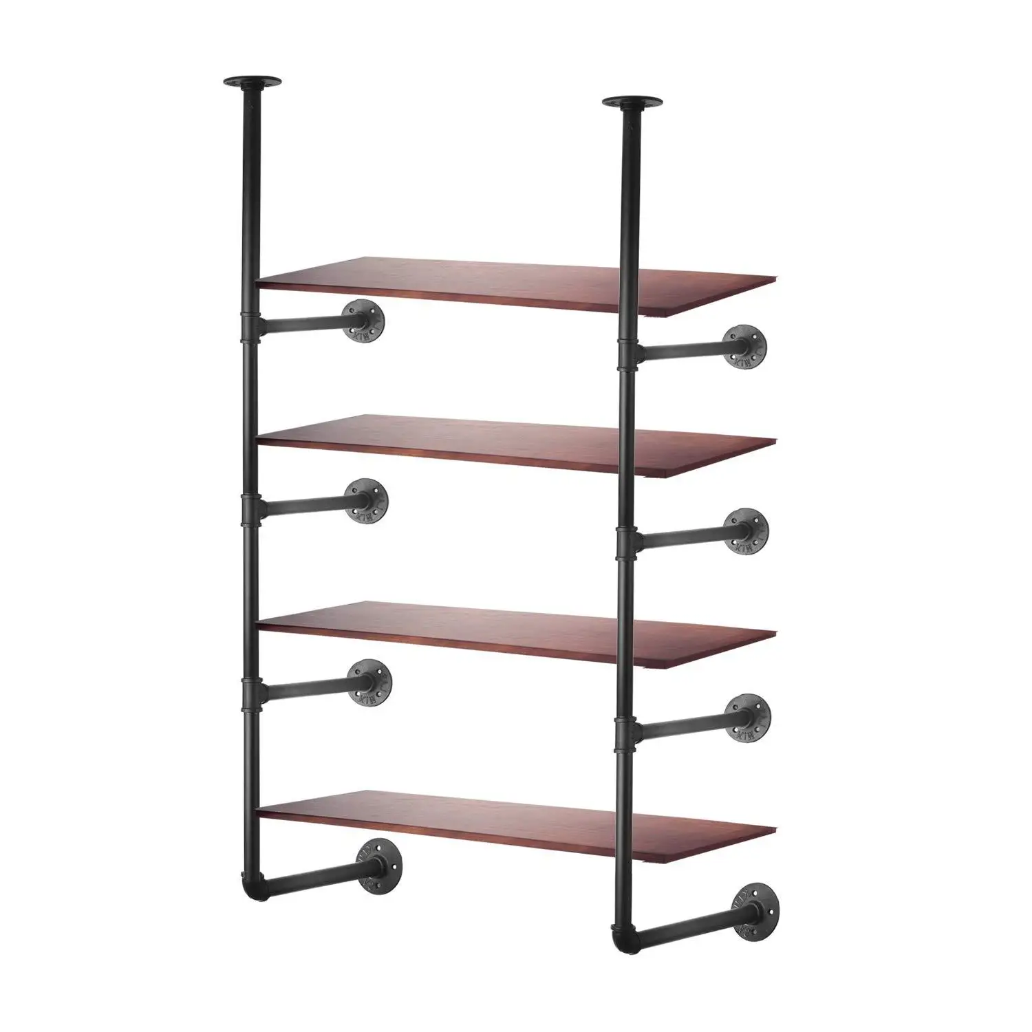Industrial style wall shelf wrought iron pipe bookshelf wall decoration shelf wall shelf
