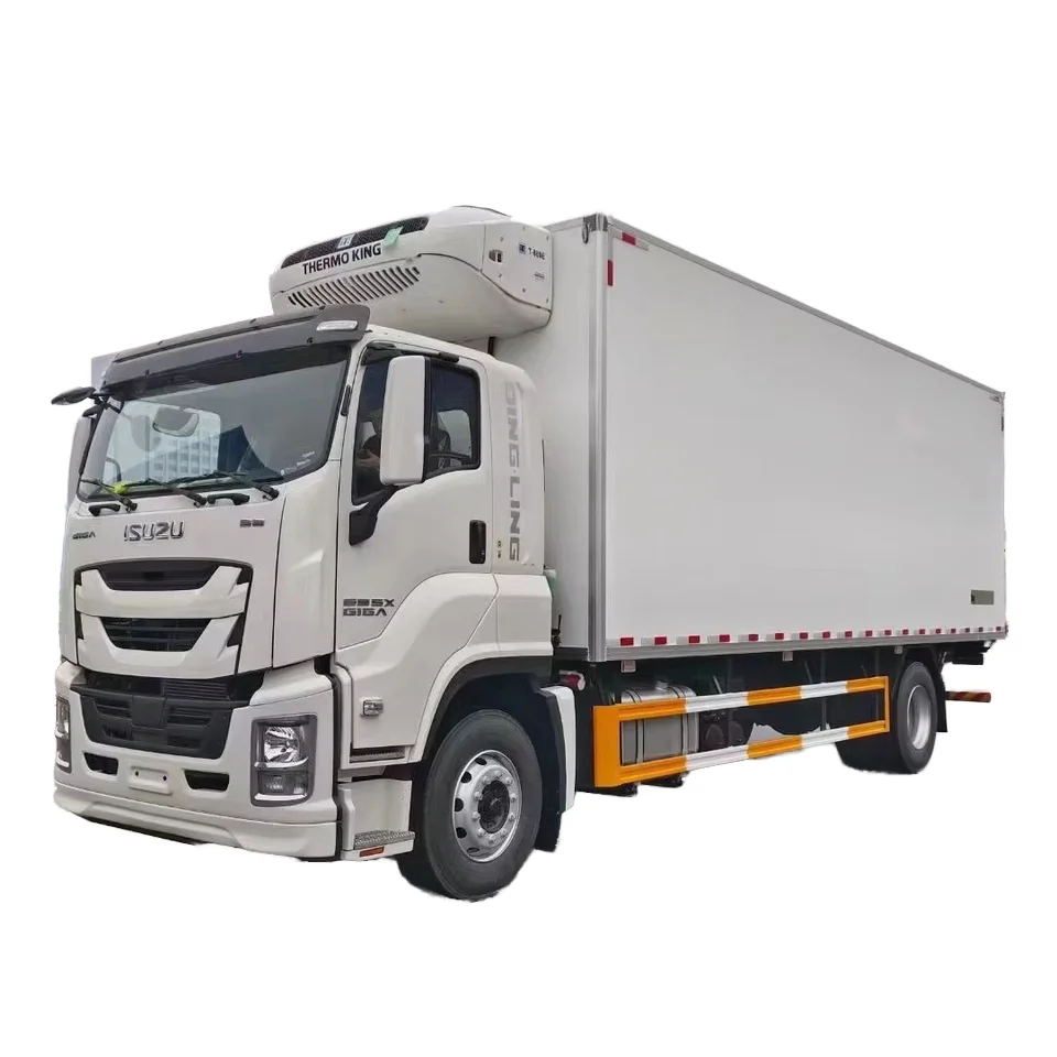 Hot Selling Isuzu FVR 4x2 Euro5 Refrigerator Truck 18 Tons Diesel Engine Hot King Cooling System New Condition Manual
