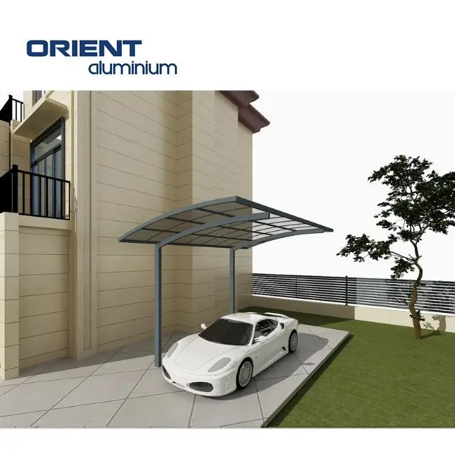Customised Garage Aluminium Frame Carport with Polycarbonate Sheet Roofing Sunshade Canopies