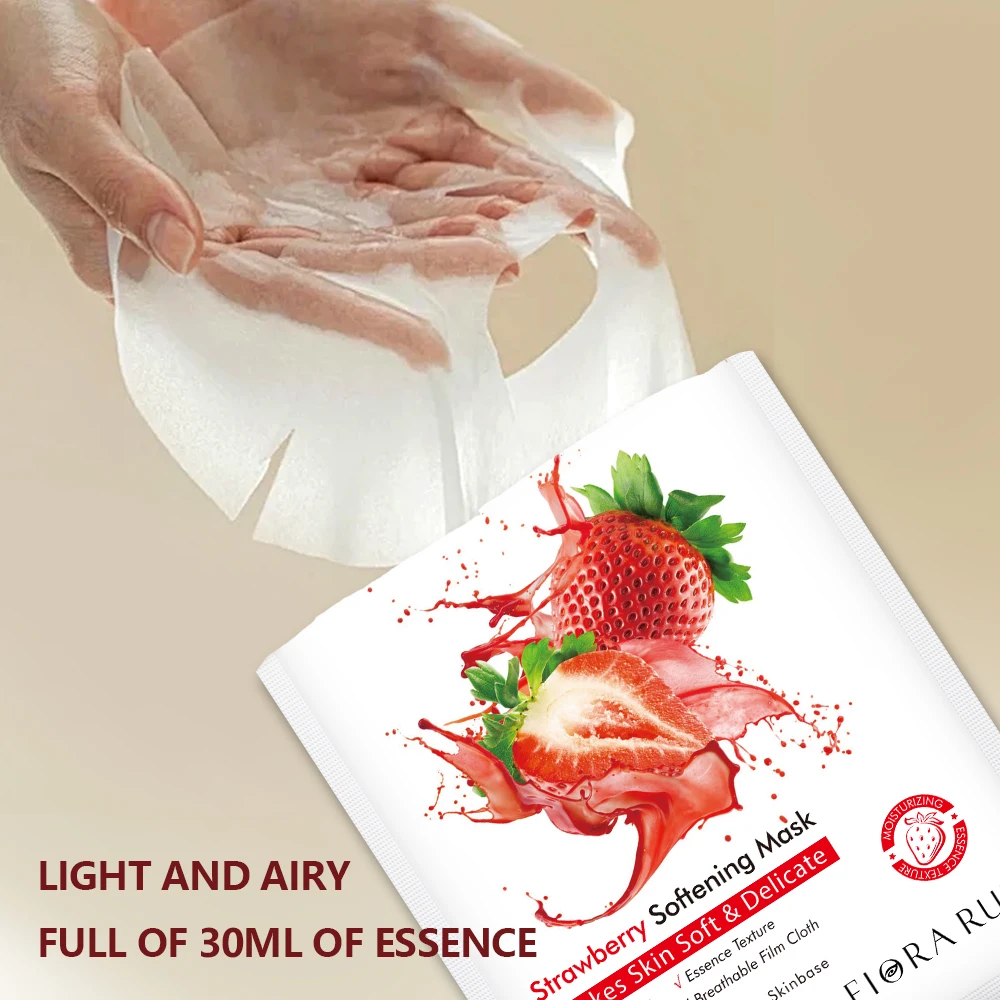 Facial Mask Skin Collagen Beauty Organic Moisturizing Fruit Plant Extract Rose Essence Face Mask