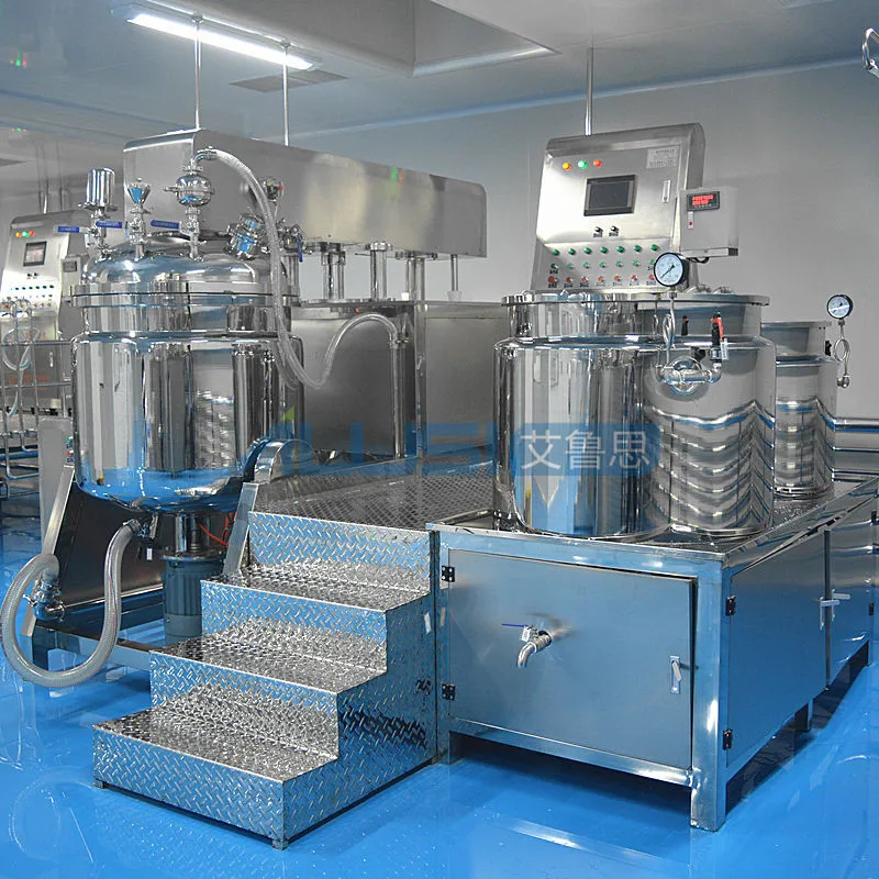 cosmetic cream vacuum emulsion homogenizer mixer price of soap making machine/automatic liquid dispensing spiral mixer